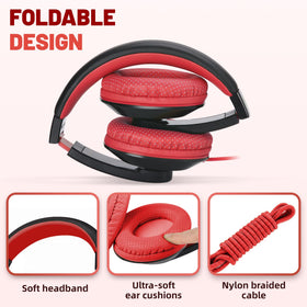 Rockpapa Comfort Kids Headphones worn in classroom setting.