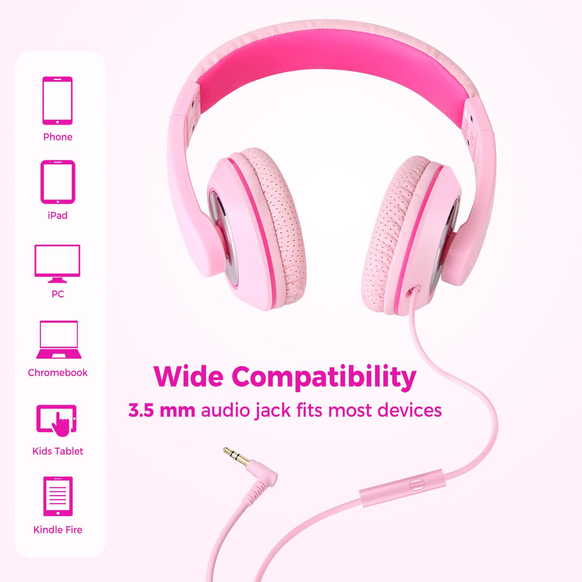 Rockpapa Comfort+ pink durable shell for everyday school and travel use