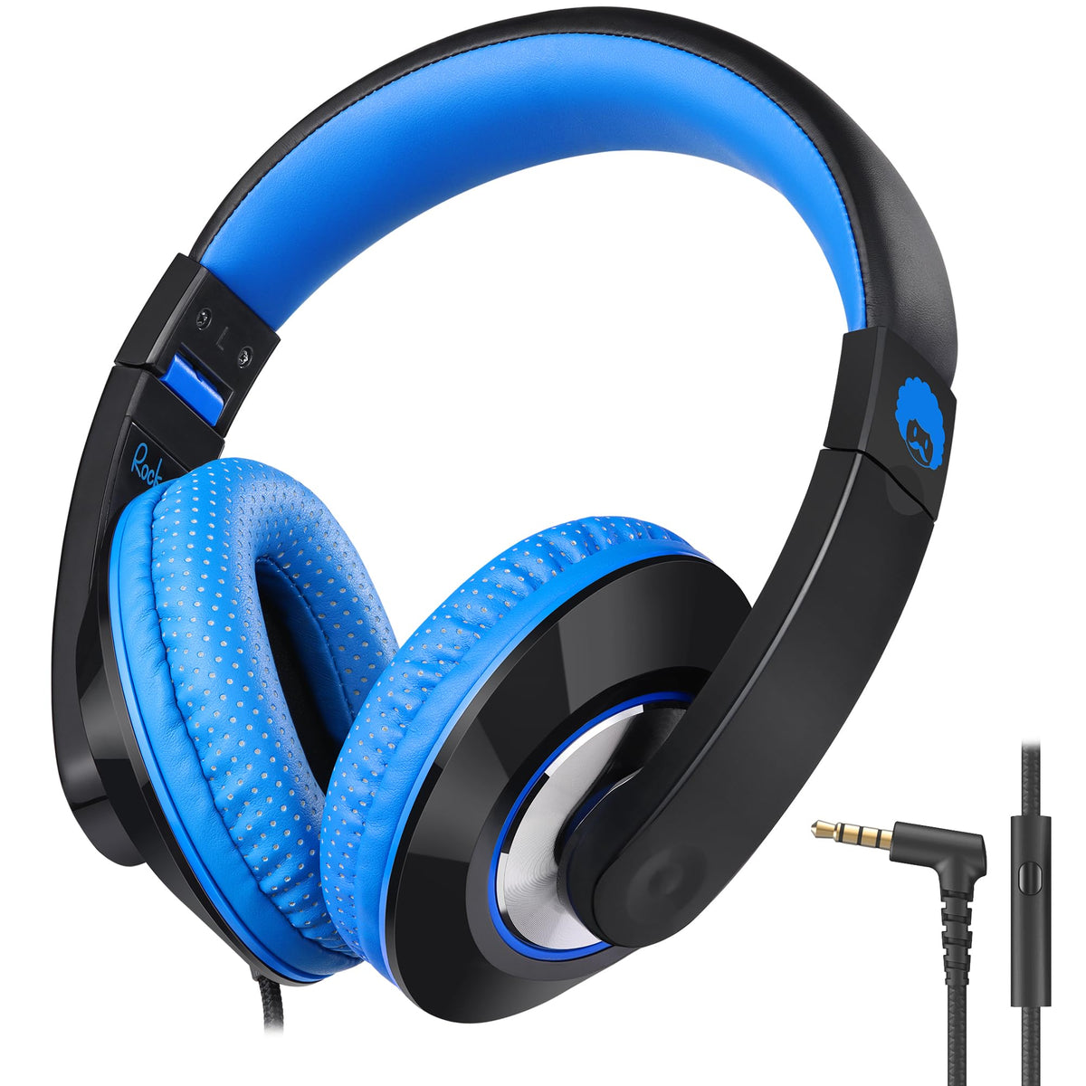 Rockpapa Comfort+ headphones folded for compact travel and storage.