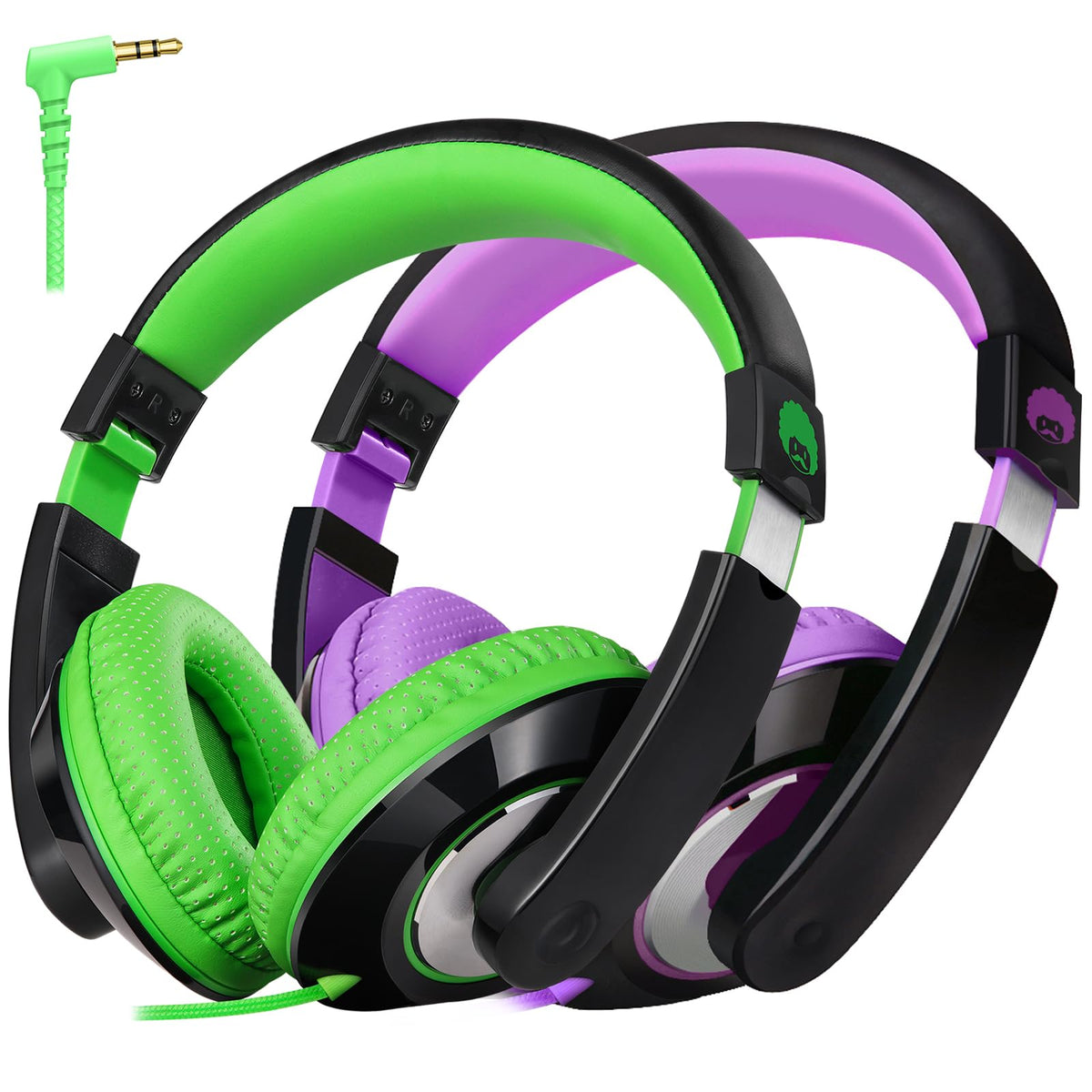 rockpapa front view showing headphones and padded band for comfortable wear