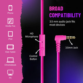 Rockpapa Grade wired headphones with inline microphone for calls and chats