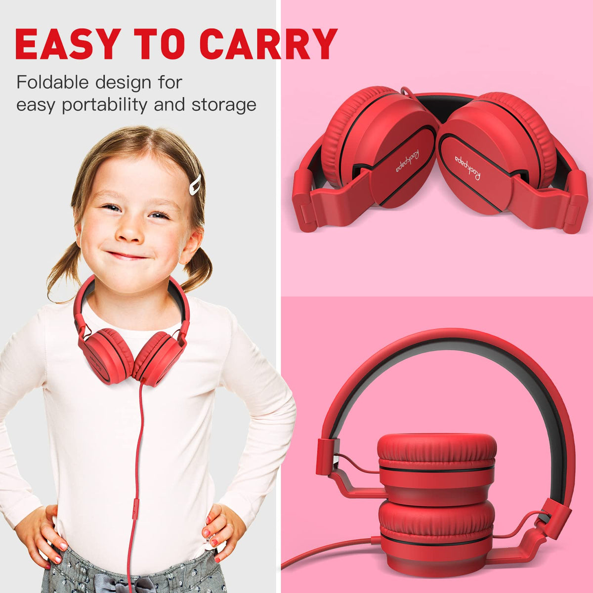rockpapa worn by student in classroom for focused listening