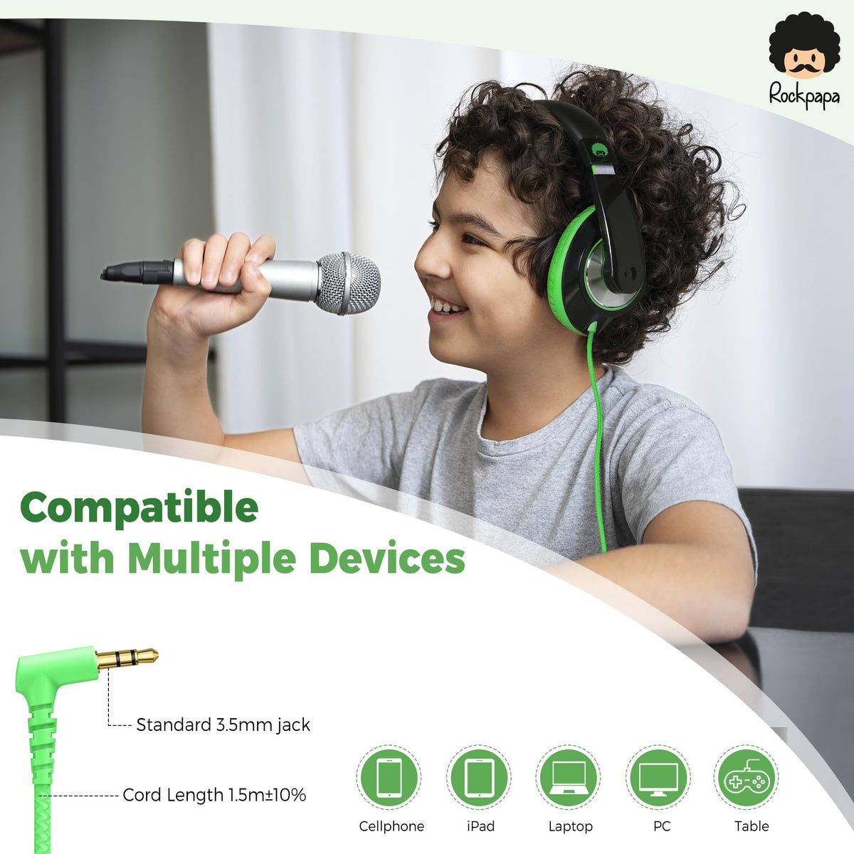 rockpapa size comparison beside smartphone demonstrating compact foldability