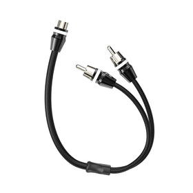 ROCKRIX nickel-plated RCA plugs for secure, low-loss connections.