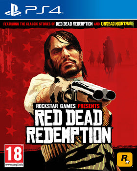 Rockstar Games Red Dead Redemption Undead Nightmare PS4 cover art showcases a Western horror vibe