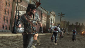 Rockstar Games Red Dead Redemption Undead Nightmare PS4 night scene evokes suspense