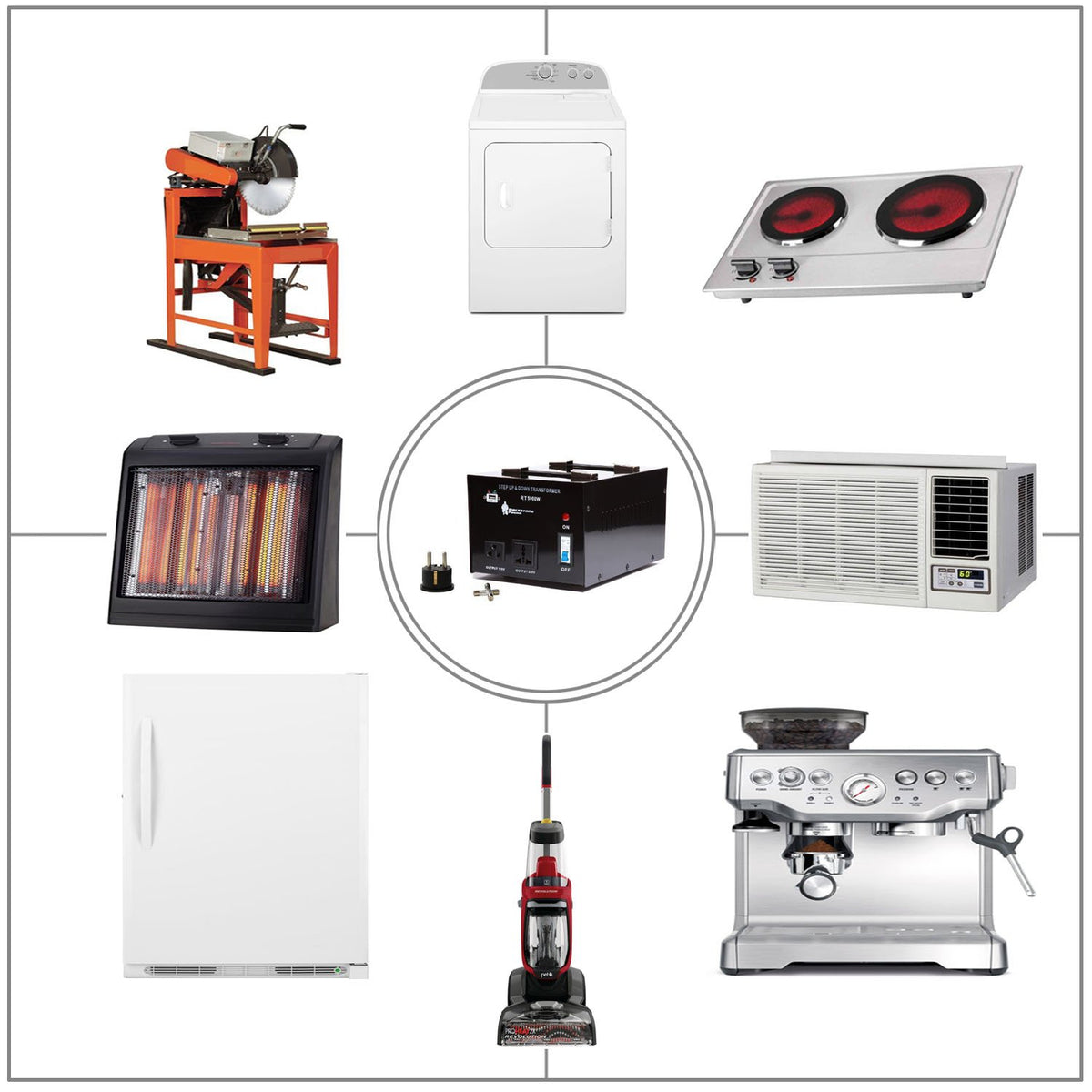 ROCKSTONE POWER 5000W transformer suitable for home and travel use