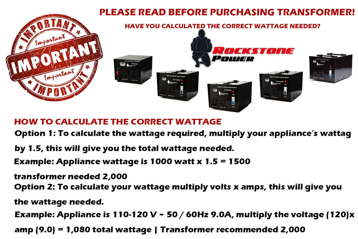 ROCKSTONE POWER 5000W transformer LED indicator shows power at a glance
