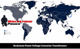 ROCKSTONE POWER 5000W transformer metal casing provides rugged durability for travel
