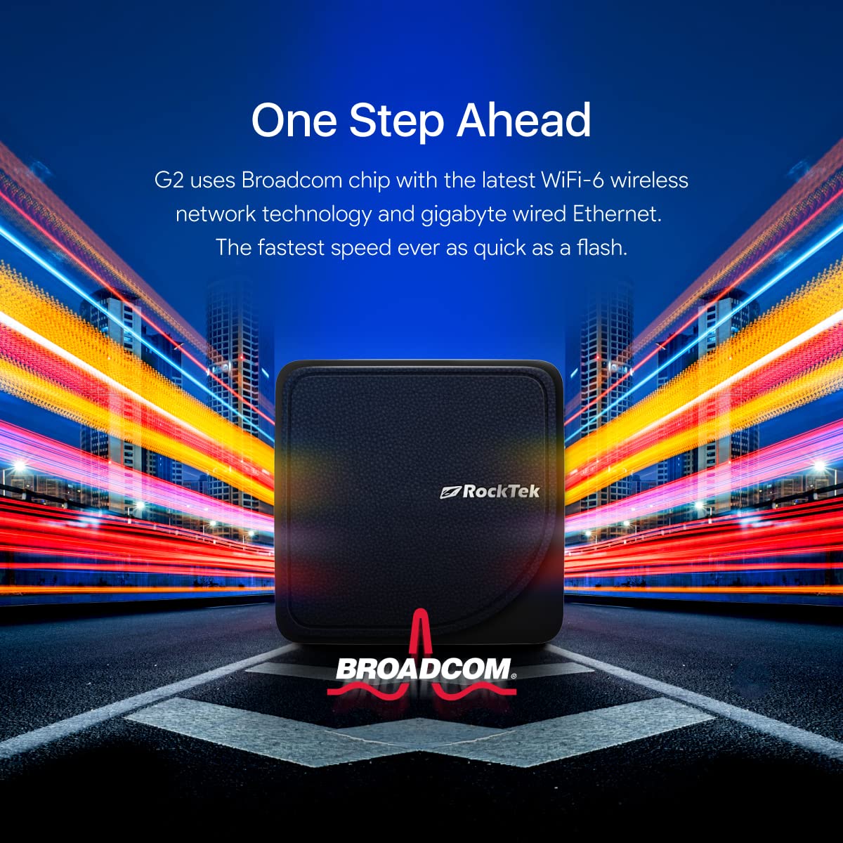 RockTek G2 4K Dolby Vision display with vivid colors.