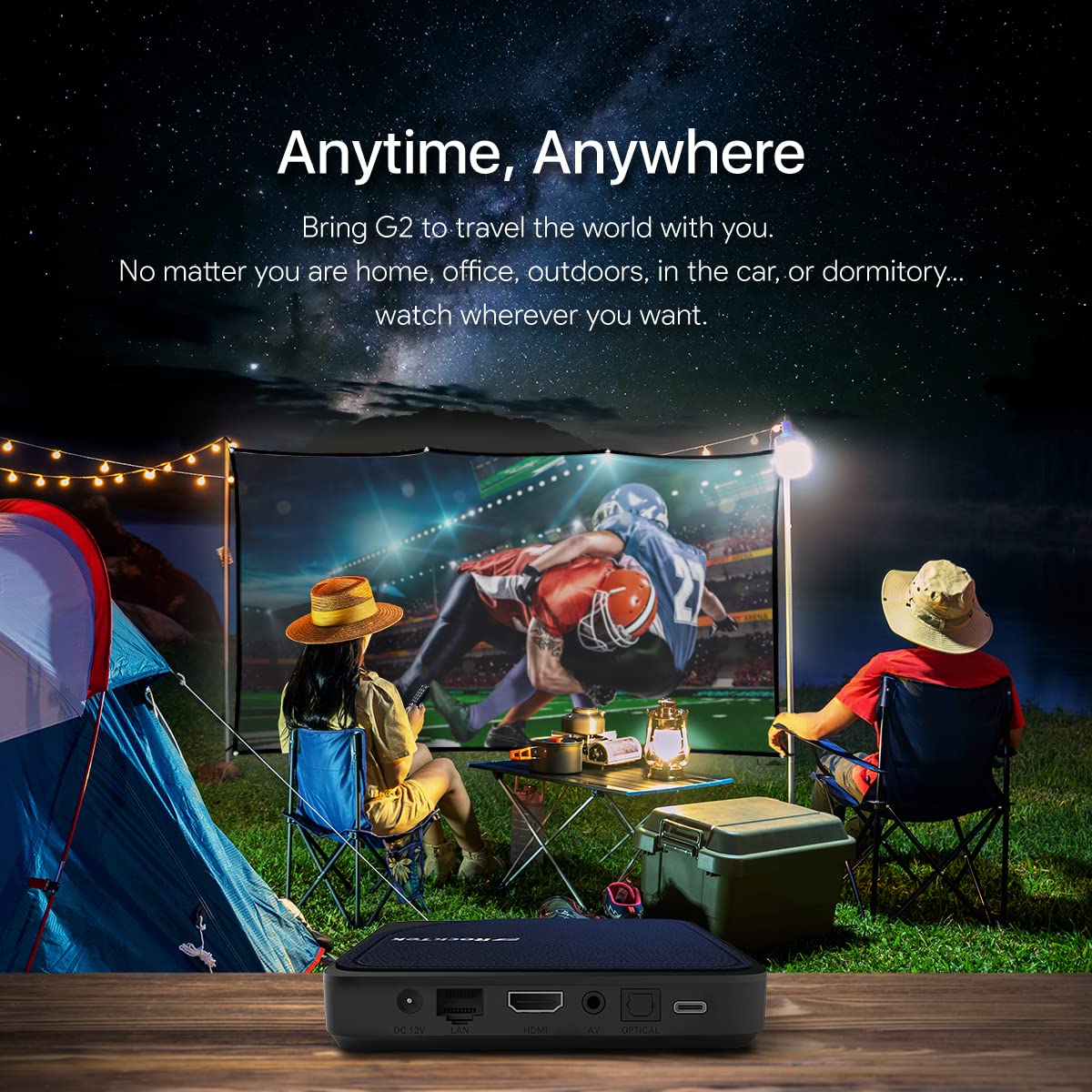 RockTek G2 unboxing shot reveals 64GB storage and ports.