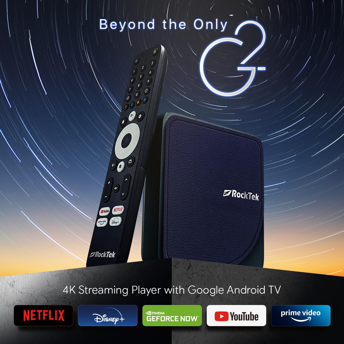 RockTek G2 voice remote enables quick search and hands-free control.