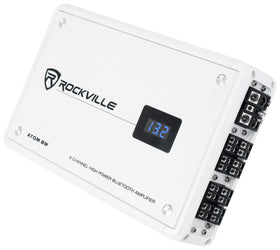 Rockville Atom 8W control dial front view for precise marine tuning