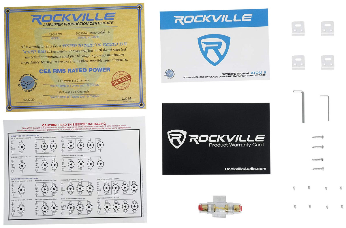 Rockville Atom 8W water‑resistant coating image illustrating sea‑ready durability