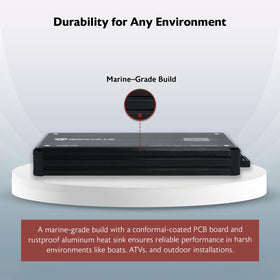 Rockville Atom P30 bridge-configuration for subwoofer or multi‑speaker setups.
