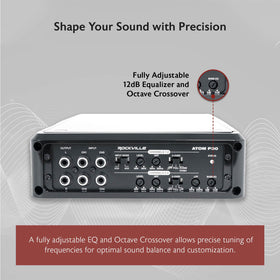 Rockville Atom P30 mounted with corrosion-resistant wiring diagram visuals.