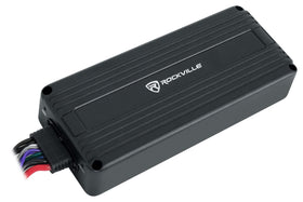 Rockville ATV420 V2 front view; compact amp for easy mounting and clean install.