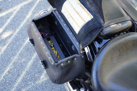 Rockville ATV420 V2 in use on vehicle; enhances ATV/UTV/motorcycle adventures.