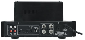 Rockville BluTube LED vu meter and blue lighting indicating activity