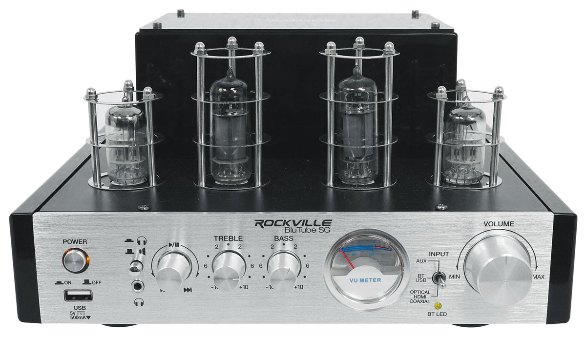 Rockville BluTube SG 70W front panel with vintage styling and intuitive controls.