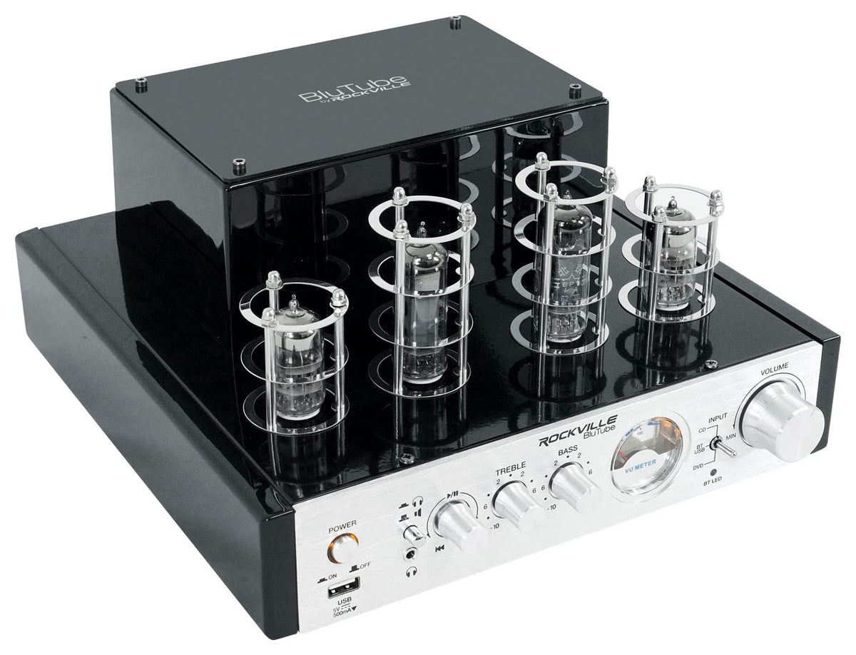 Rockville BluTube VU meter adds retro charm while monitoring levels.