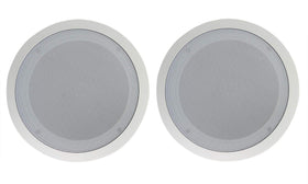 Rockville CC80T white 8-inch ceiling speaker pair for venue sound