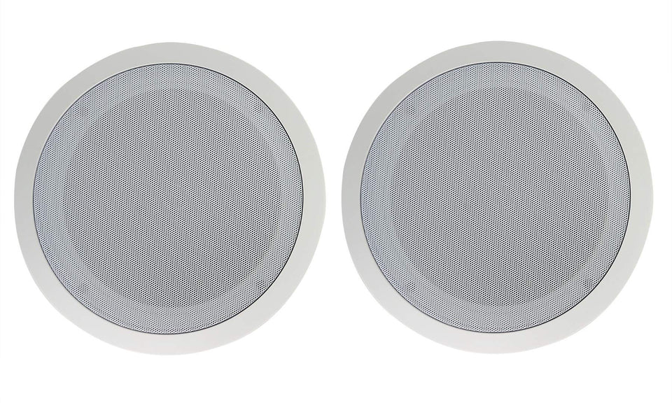 Rockville CC80T white 8-inch ceiling speaker pair for venue sound