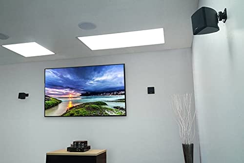 Rockville Cube White sleek white finish complements modern decor.