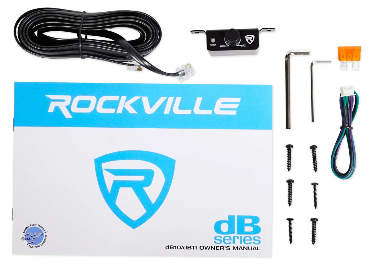 Rockville dB11 fits under seats for versatile car installs.