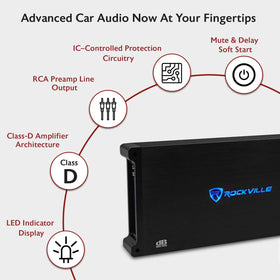 Rockville dB16 bass EQ knob for shaping low-end response