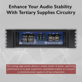 Rockville dB45 RCA input output enables flexible aftermarket integration