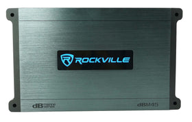 Rockville DBM45 front panel closeup highlighting corrosion-resistant hardware for long-term use.
