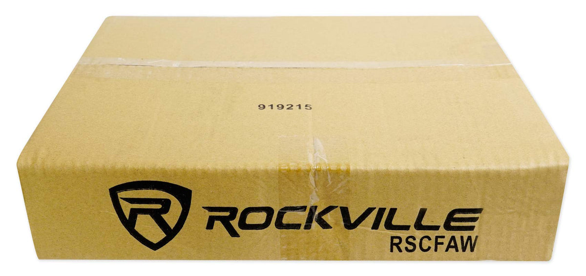 Rockville scrims on DJ booth delivering polished event presentation