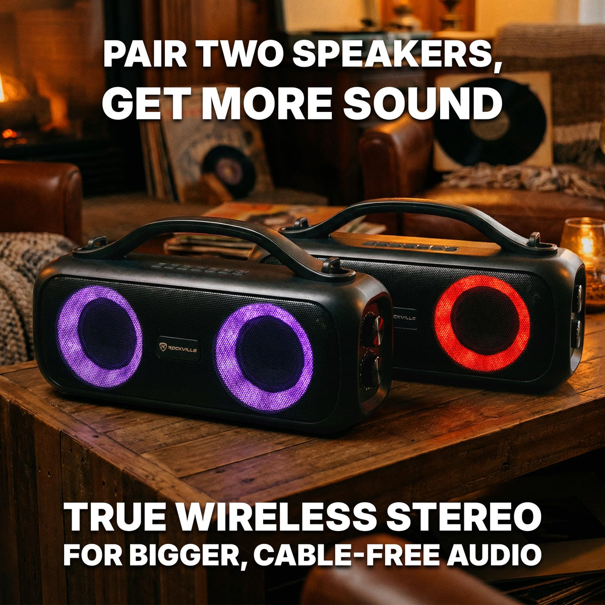 Rockville Go Party D4 at a picnic outdoors providing powerful portable audio