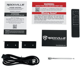 Rack-mountable design of Rockville Home Matrix 4 fits into a standard 19-inch rack