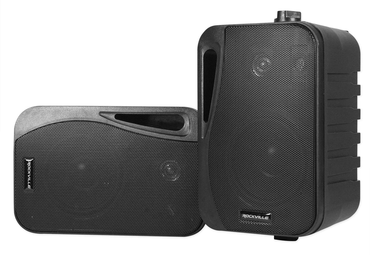 Rockville HP4S BK front view showing compact design and benefit of discreet placement