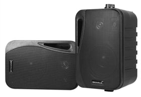 Rockville HP4S BK front view showing compact design and benefit of discreet placement
