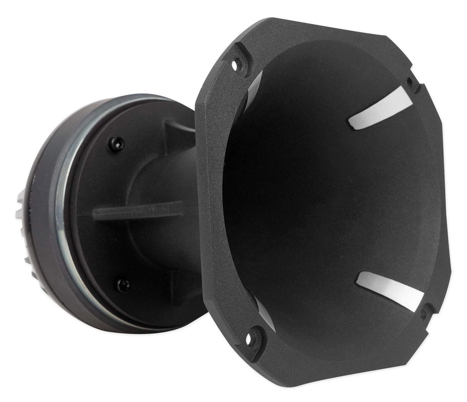 Rockville HT120 aluminum horn delivers crystal-clear highs for car audio.