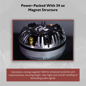 Rockville HT120 frequency range covers 800 Hz to 20 kHz for extended highs.