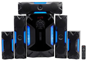 Rockville HTS56 satellite speakers providing room-filling surround sound