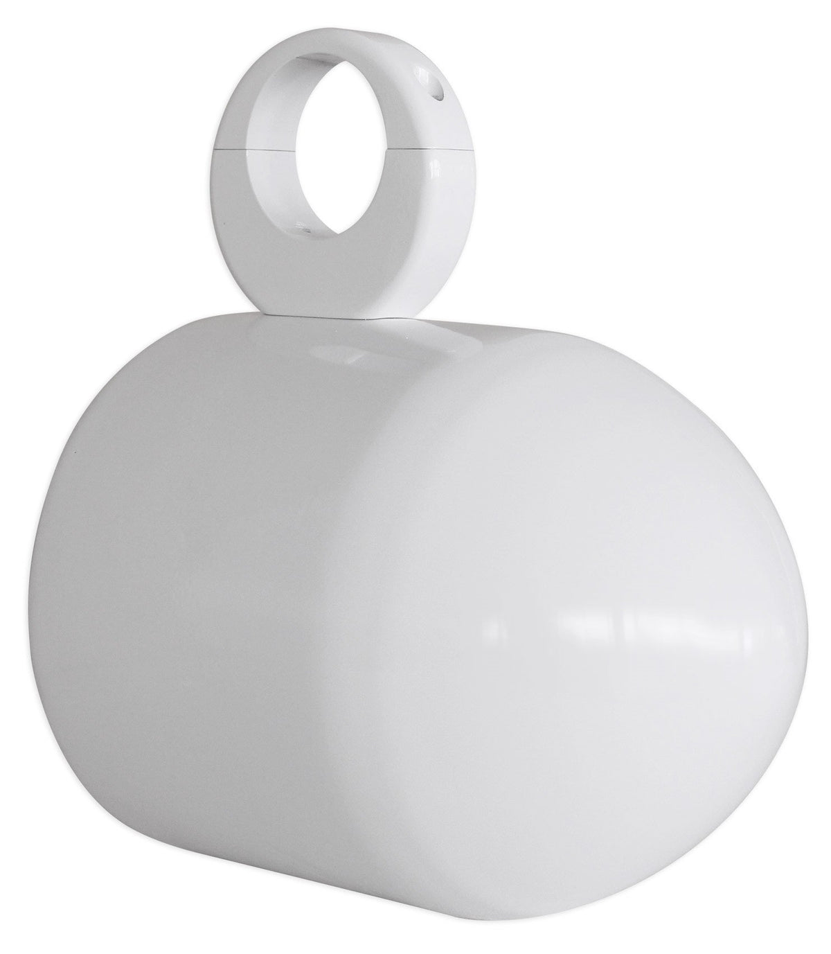 Back view of Rockville MAC65W with white powder-coat finish and fade-resistant surface.