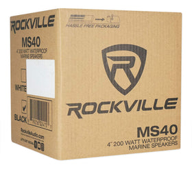 Rockville MS40B outdoor boat setup delivering immersive music on deck.