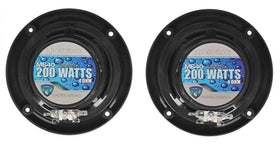 Rockville MS40B UV-resistant ABS plastic withstands sun exposure outdoors.