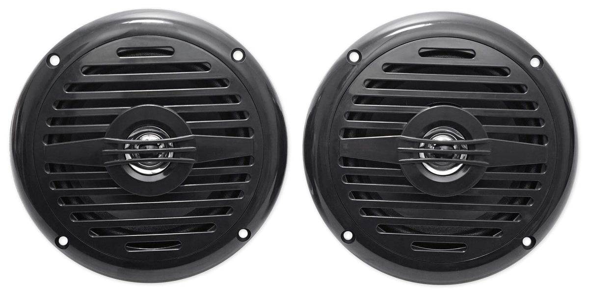 Rockville MS525B front view showing speaker cone and balanced sound