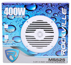 Rockville MS525B installed on boat cockpit delivering clear outdoor audio