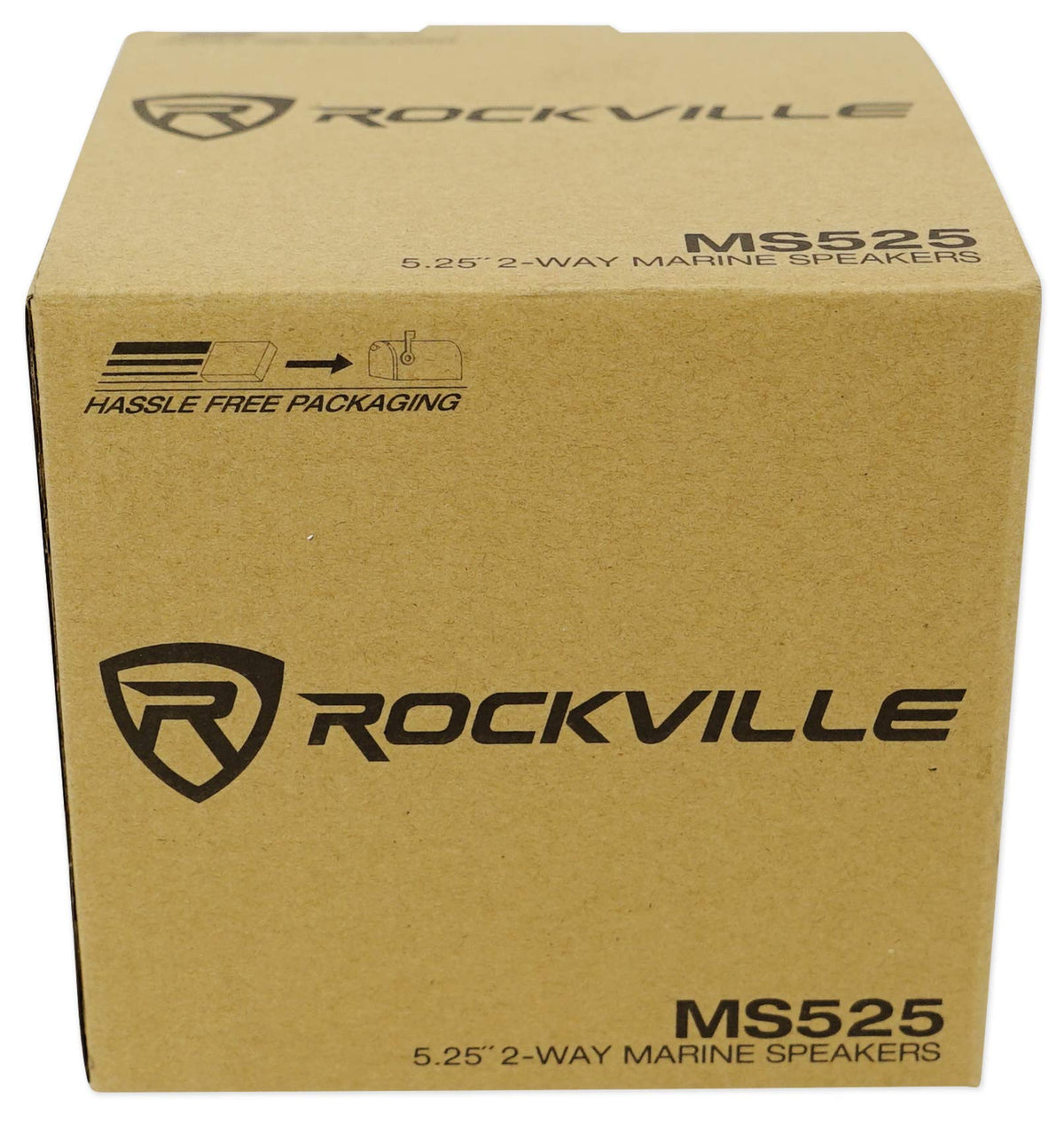 Rockville MS525B size comparison with card illustrating compact fit