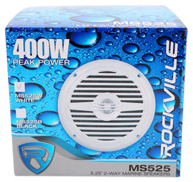 Rockville MS525W stainless hardware and mounting template for quick install