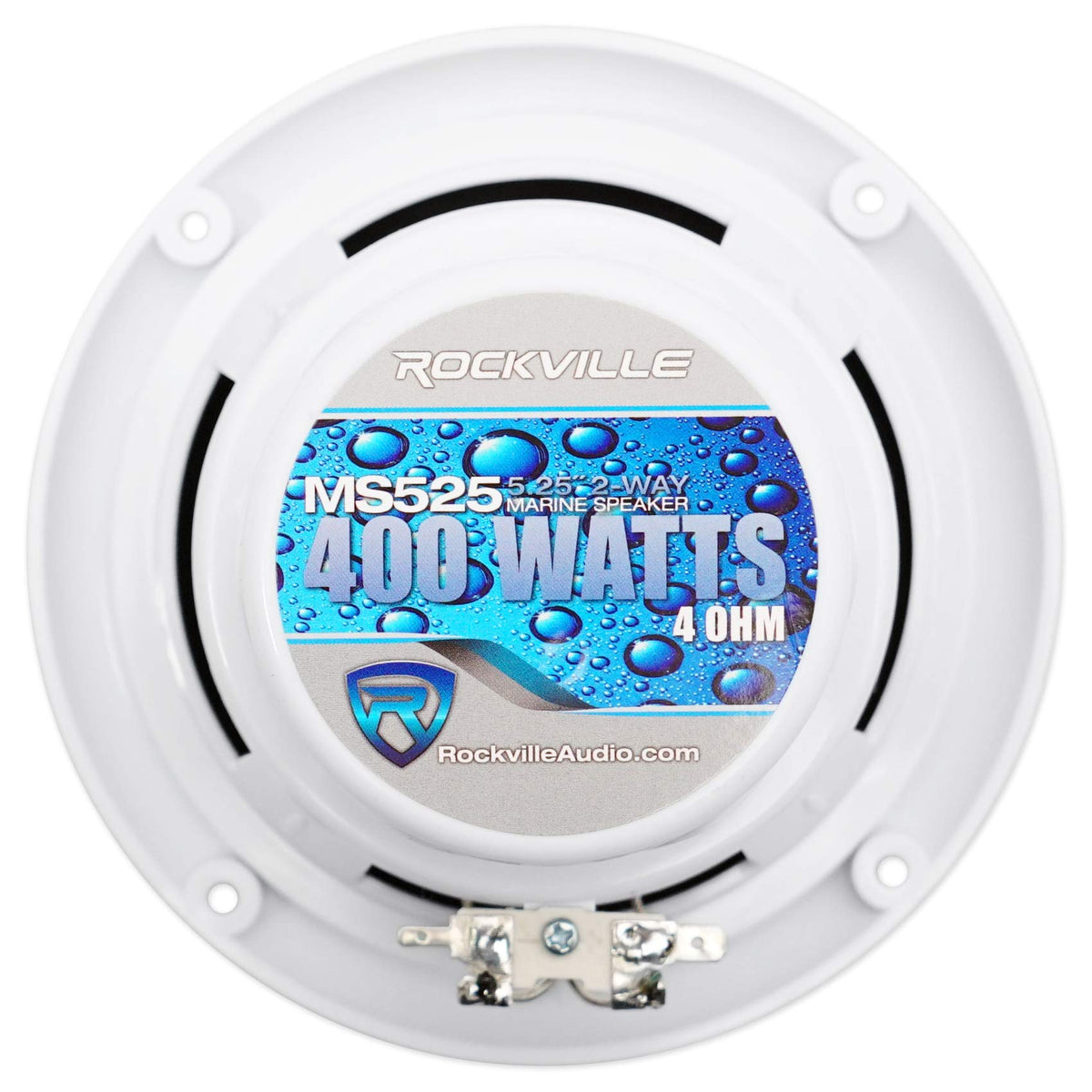 Rockville MS525W installed on boat deck demonstrating weatherproof performance