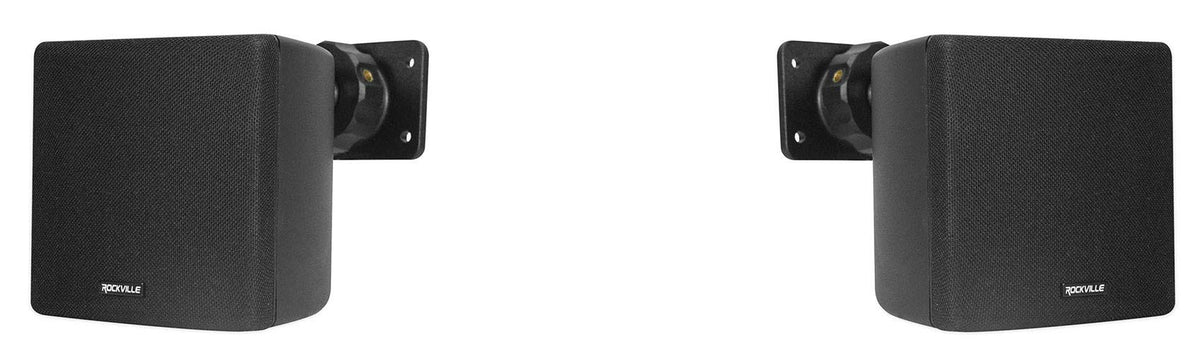 Rockville Pair Cube Black euro block terminals enable quick, secure connections