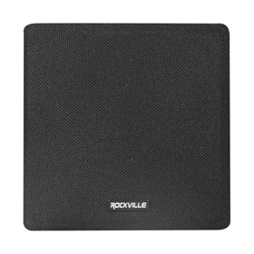 Rockville Pair Cube Black tweeter detail showcases crisp highs for clear dialogue